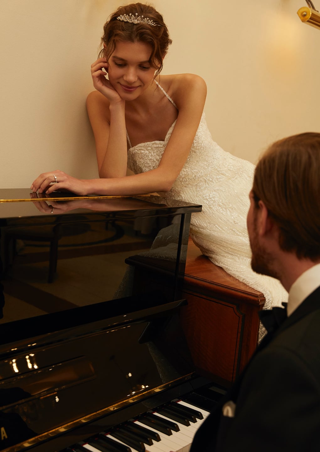 BRIDE : EXCEL LETIA  /  GROOM : TUXEDO KN-05 TAGLIATORE BLACK画像