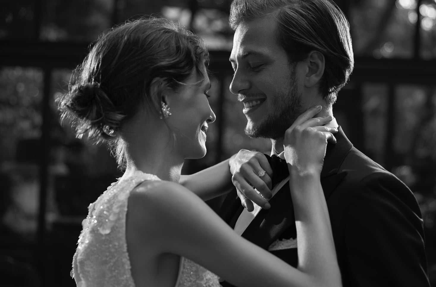 BRIDE : EAU IMPÉRIALE / GROOM : TUXEDO KN-05 TAGLIATORE BLACK画像