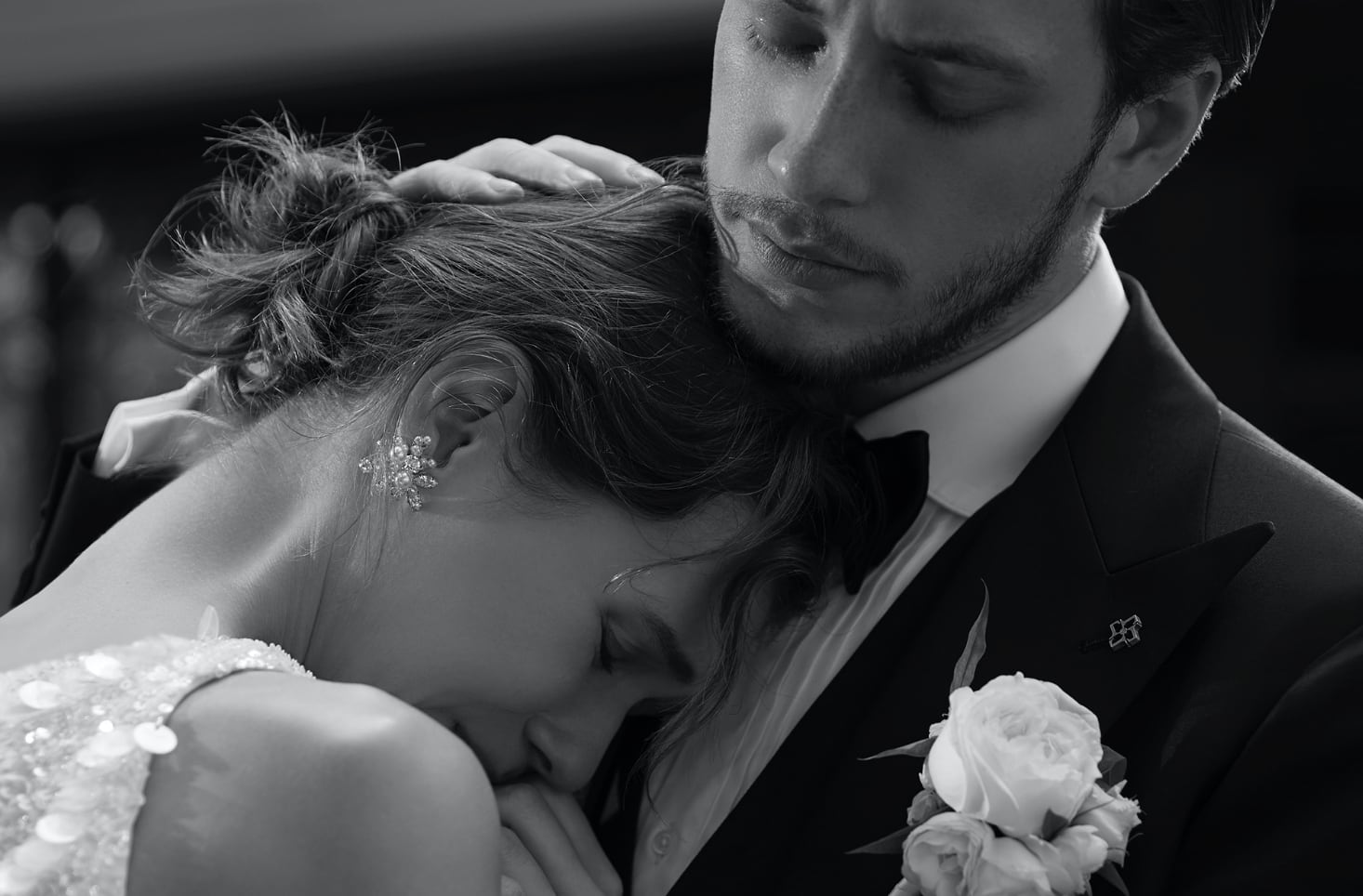 BRIDE : EAU IMPÉRIALE / GROOM : TUXEDO KN-05 TAGLIATORE BLACK画像