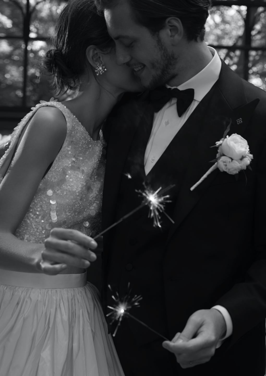 BRIDE : EAU IMPÉRIALE  /  GROOM : TUXEDO KN-05 TAGLIATORE BLACK画像