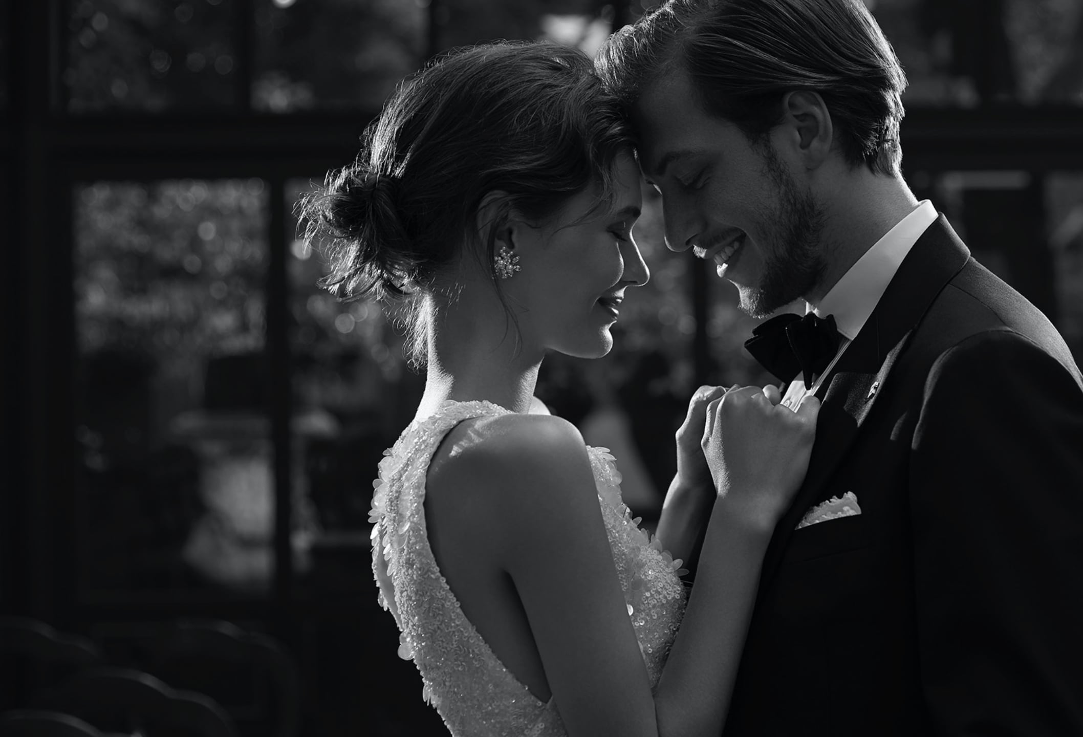 BRIDE : EAU IMPÉRIALE  /  GROOM : TUXEDO KN-05 TAGLIATORE BLACK画像