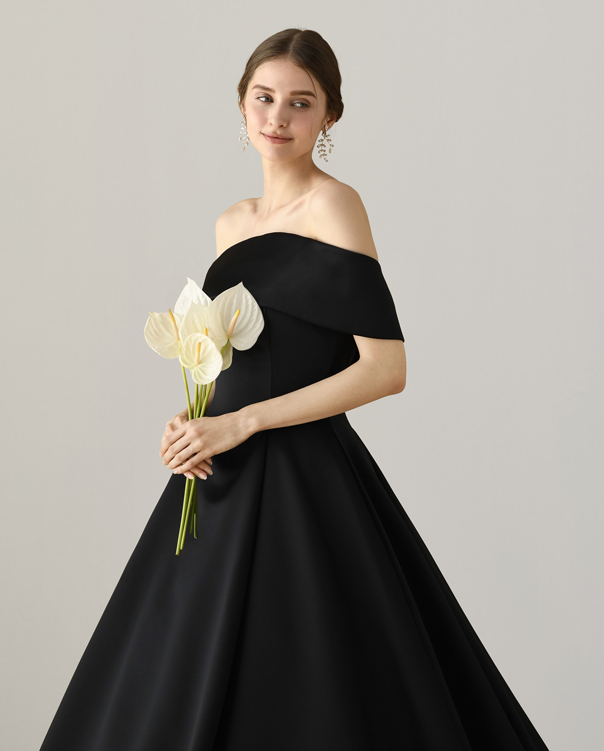 ブラックドレス カラードレス ウエディング-